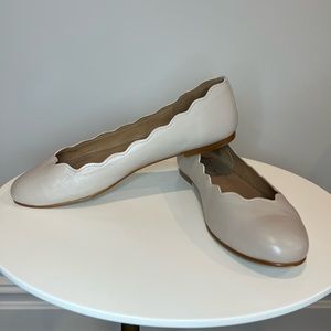 French Sole FS/NY Jigsaw Ballet Flats Nude